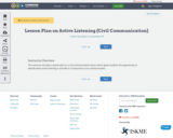 Lesson Plan on Active Listening (Civil Communication)