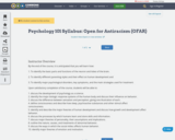 Psychology 101 Syllabus: Open for Antiracism (OFAR)