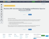 Statistics 300--Introduction to Probability and Statistics: Open for Antiracism (OFAR)