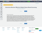 Literature Review: Effective Digital Game-Based Learning