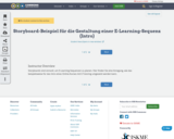 Storyboard-Beispiel für die Gestaltung einer E-Learning-Sequenz (Intro)