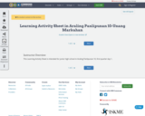 Learning Activity Sheet in Araling Panlipunan 10-Unang Markahan