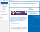 Course: Unit 44: Creating Online Learning Environment (LMS)