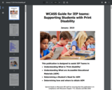 Guide for IEP Teams: Supporting Students with Print Disabilities