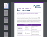 Using the practice: Early numeracy