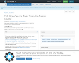 Open Source Tools: Train-the-Trainer Course
