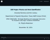 OER Project-Phonics and Word Identification