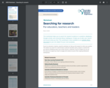 Searching for research: Worksheet