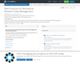 Best Practices for Biomedical Research Data Management