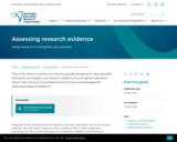 Assessing research evidence