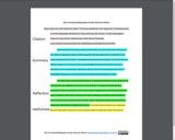MLA Annotated Bibliography Sample (Elements Edition)