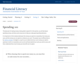 Financial Literacy - Spending 101