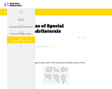 Illustrative Mathematics: Areas of Special Quadrilaterals