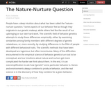 The Nature-Nurture Question