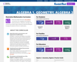 Illustrative Mathematics Algebra 1, Geometry, Algebra 2