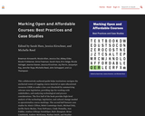 Marking Open and Affordable Courses: Best Practices and Case Studies
