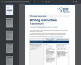 Writing instruction framework: A template for primary school principals and leaders - Worked example