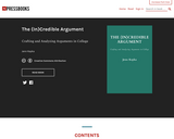 The (In)Credible Argument: Crafting and Analyzing Arguments in College