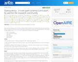 Opensciency - A core open science curriculum by and for the research community