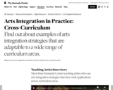 Arts Integration in Practice: Cross-Curriculum