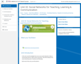 Course: Unit 32: Social Networks for Teaching, Learning & Communication
