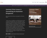 Common Client Issues in Counselling: An Australian Perspective