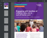 Engaging with families of children who are in out-of-home care to support learning in early childhood education and care (ECEC)