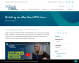 Building an effective MTSS team