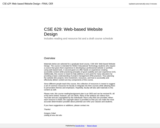 CSE 629: Web-based Website Design--FINAL OER