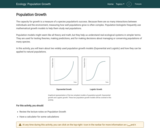 Ecology: Population Growth
