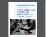 Easy to understand approach and management of ict training sessions