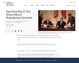 See How Much You Know About Presidential Summits