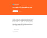Rise 360: Interview Training Process