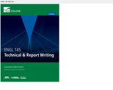 Bay College - ENGL 145 - Technical and Report Writing