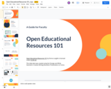 Open Educational Resources 101
