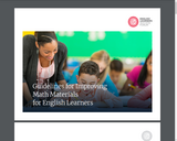 Guidelines for Improving Math Materials for English Learners