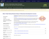 SB 13 Tribal History Shared History Professional Development Courses