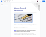 Literary Terms & Expressions