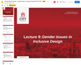 Lecture: Gender Issues in Inclusive Design (Simone Stumpf)