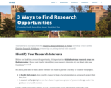 3 Ways to Find Research Opportunities