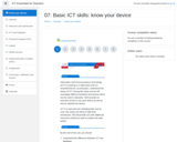Basic ICT skills: Know your device