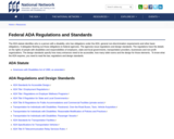Federal ADA Regulations and Standards