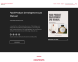 Food Product Development Lab Manual