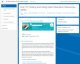 Course: Unit 19: Finding and Using Open Education Resources (OER)