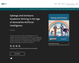 Cyborgs and Centaurs: Academic Writing in the Age of Generative Artificial Intelligence