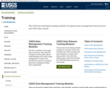 USGS Data Management Training Modules - U.S. Geological Survey