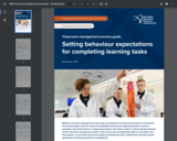 Setting behaviour expectations for completing learning tasks: Classroom management practice
