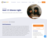 Unit 1.1: Waves: Light