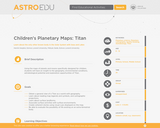 Children's Planetary Maps: Titan
