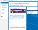 Course: Unit 49: Learning Management Sytems